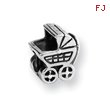 Sterling Silver Reflections Baby Carriage Bead