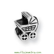 Sterling Silver Reflections Baby Carriage Bead