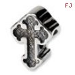 Sterling Silver Reflections Budded Cross Bead