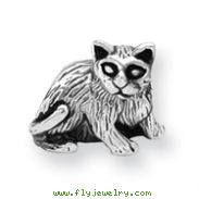 Sterling Silver Reflections Cat Bead