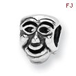 Sterling Silver Reflections Comedy Mask Bead