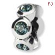 Sterling Silver Reflections December Swavorski Crystal Birthstone Bead