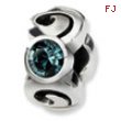 Sterling Silver Reflections December Swavorski Crystal Birthstone Bead