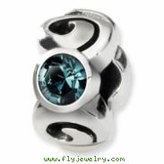 Sterling Silver Reflections December Swavorski Crystal Birthstone Bead