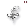 Sterling Silver Reflections Dragonfly Click-on For Bead