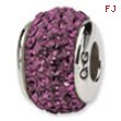 Sterling Silver Reflections February Full Swavorski Crystal Bead