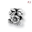 Sterling Silver Reflections Floral Bead