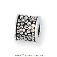 Sterling Silver Reflections Floral Bead