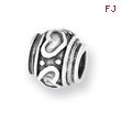 Sterling Silver Reflections Heart Bead