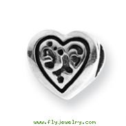 Sterling Silver Reflections Heart Bead