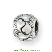 Sterling Silver Reflections Hearts Bead