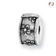 Sterling Silver Reflections Hinged Floral Clip Bead