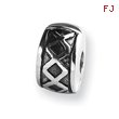 Sterling Silver Reflections Hinged X Clip Bead