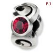 Sterling Silver Reflections July Swavorski Crystal Birthstone Bead