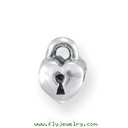 Sterling Silver Reflections Kids Heart Lock Bead