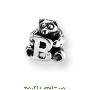 Sterling Silver Reflections Kids Letter B Bead