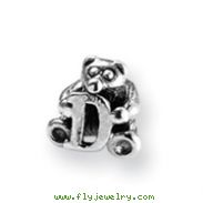 Sterling Silver Reflections Kids Letter D Bead