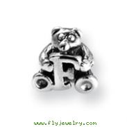 Sterling Silver Reflections Kids Letter F Bead