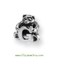 Sterling Silver Reflections Kids Letter G Bead