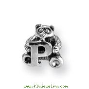 Sterling Silver Reflections Kids Letter P Bead