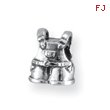 Sterling Silver Reflections Kids Overalls Bead