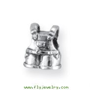 Sterling Silver Reflections Kids Overalls Bead