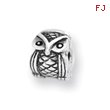 Sterling Silver Reflections Kids Owl Clip Bead