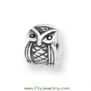 Sterling Silver Reflections Kids Owl Clip Bead