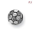 Sterling Silver Reflections Kids Soccer Ball Bead