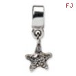 Sterling Silver Reflections Kids Starfish Dangle Bead