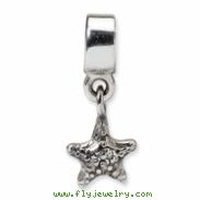 Sterling Silver Reflections Kids Starfish Dangle Bead