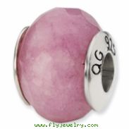 Sterling Silver Reflections Lavender Quartz Stone Bead