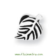 Sterling Silver Reflections Leaf Design Bead