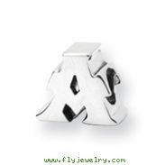 Sterling Silver Reflections Letter A Bead