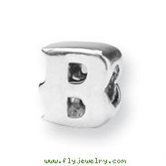 Sterling Silver Reflections Letter B Bead