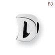 Sterling Silver Reflections Letter D Bead