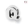 Sterling Silver Reflections Letter Q Bead