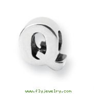 Sterling Silver Reflections Letter Q Bead