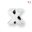Sterling Silver Reflections Letter X Bead