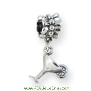 Sterling Silver Reflections Martini Dangle Bead