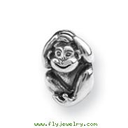 Sterling Silver Reflections Monkey Bead