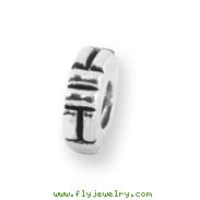 Sterling Silver Reflections Notched Spacer Bead