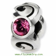 Sterling Silver Reflections October Swavorski Crystal Birthstone Bead