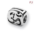 Sterling Silver Reflections Om Symbol Bead