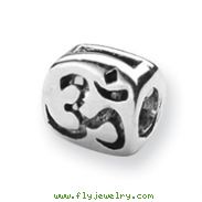 Sterling Silver Reflections Om Symbol Bead