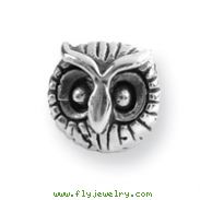 Sterling Silver Reflections Owl Head Bead