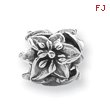 Sterling Silver Reflections Plumeria Floral Bead