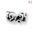 Sterling Silver Reflections Scroll Connector Bead