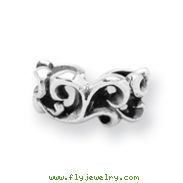 Sterling Silver Reflections Scroll Connector Bead