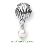 Sterling Silver Reflections Shell Cultured Pearl Dangle Bead